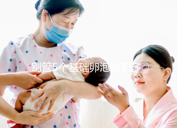 別管5個基礎卵泡能取多少了，先看看最多可以促幾個再說