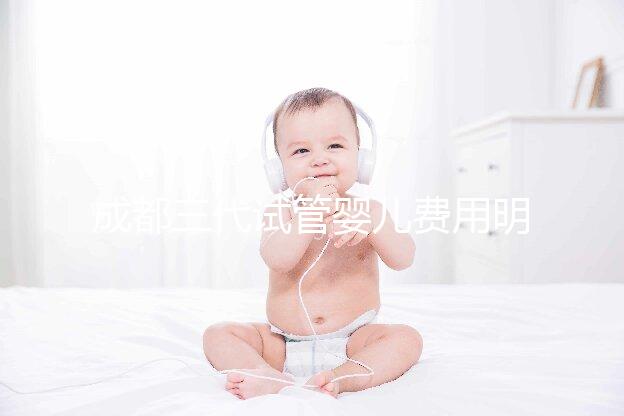 成都三代試管嬰兒費用明細表，具體收費項目解析，避開這些坑